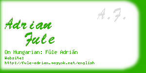adrian fule business card